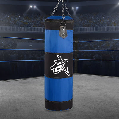 sac de frappe bleu suspendu
