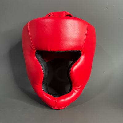 Casque boxe rouge vif