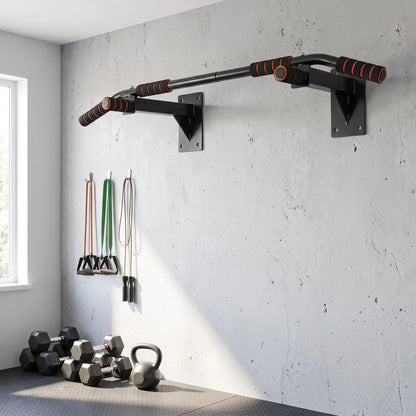 Barre de traction murale installee dans un garage