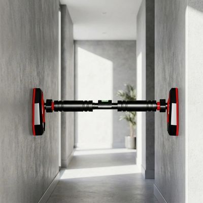 barre de traction murale installee mur a mur