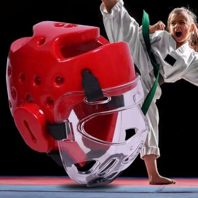 boxe casque visiere transparente enfant tenue art martial blanche