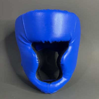 Casque boxe bleu voyant