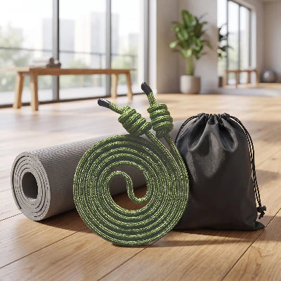 Corde a sauter boxe verte
