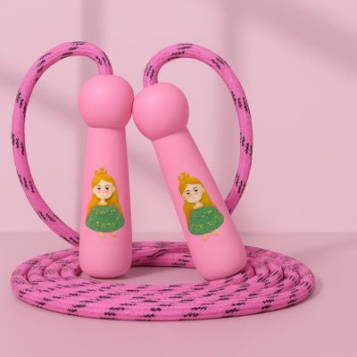 corde a sauter rose princesse