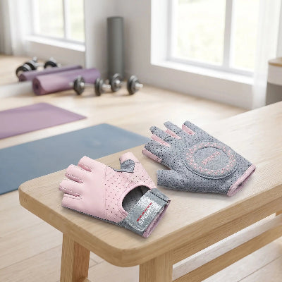 Gants pour la musculation rose pour femme
