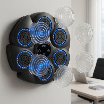 Machine de boxe musicale intelligente et tactile noire