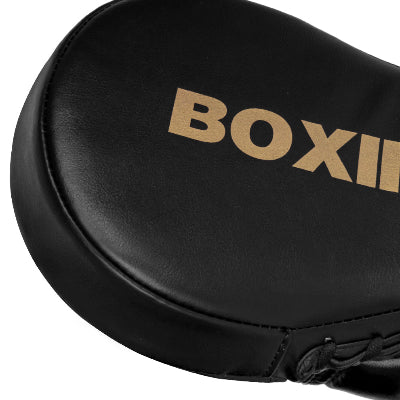 mitaine de frappe noire ou pao boxe synthétique semblable cuir