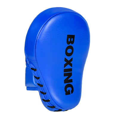 pao boxe bleu écriture noir portant la marque BOXING